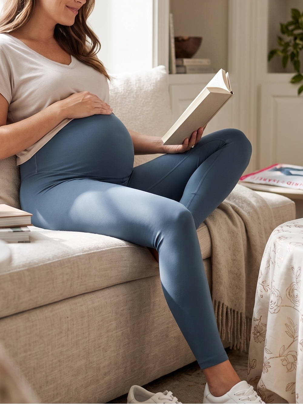 Ingrid & Isabel Maternity "Favorite Leggings" – High-Rise 7/8 Length size S